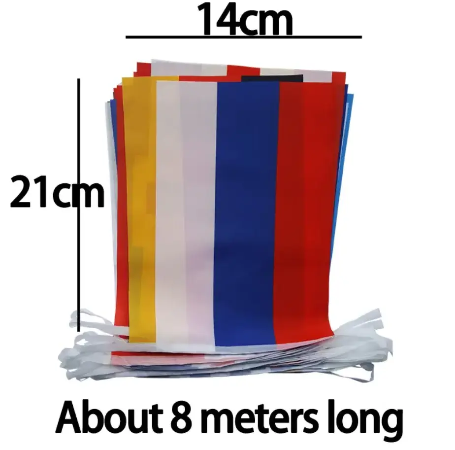 Wholesale Advertising Polyester France World Country Flags Bunting fabric strings bunting flags custom