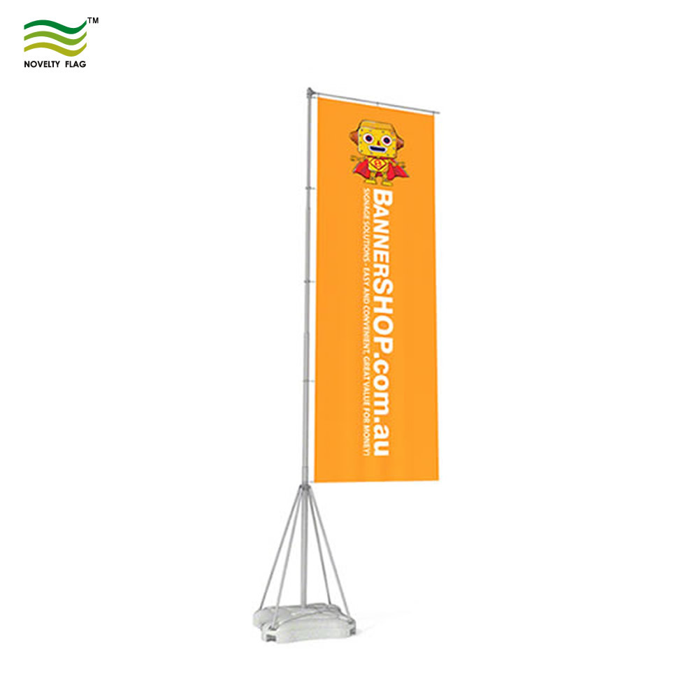 outdoor telescopic giant flag banner stand 5m aluminum flag pole with water base