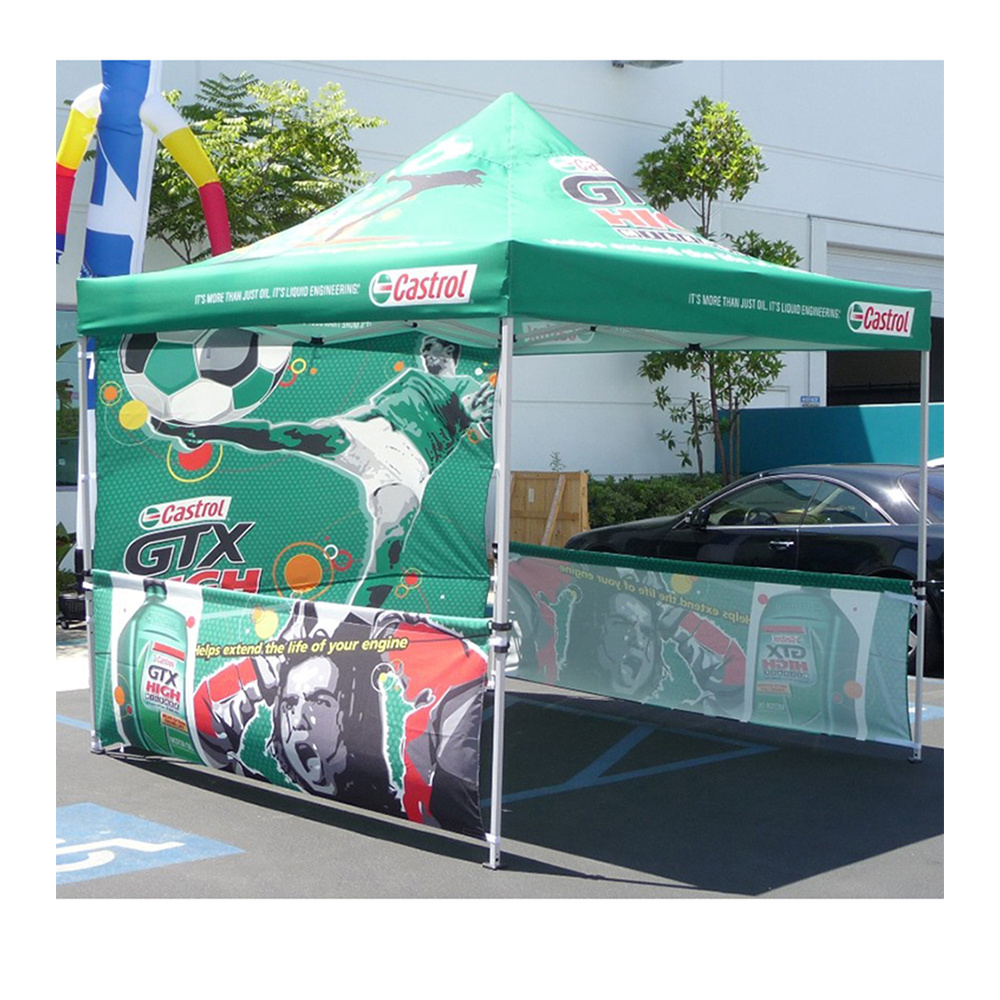 Custom Commercial 40mm Hexagon Aluminum Frame 600D Heavy Duty Trade Show Event Gazebo Pop Up Canopy Outdoor Tent10x10  Outdoor