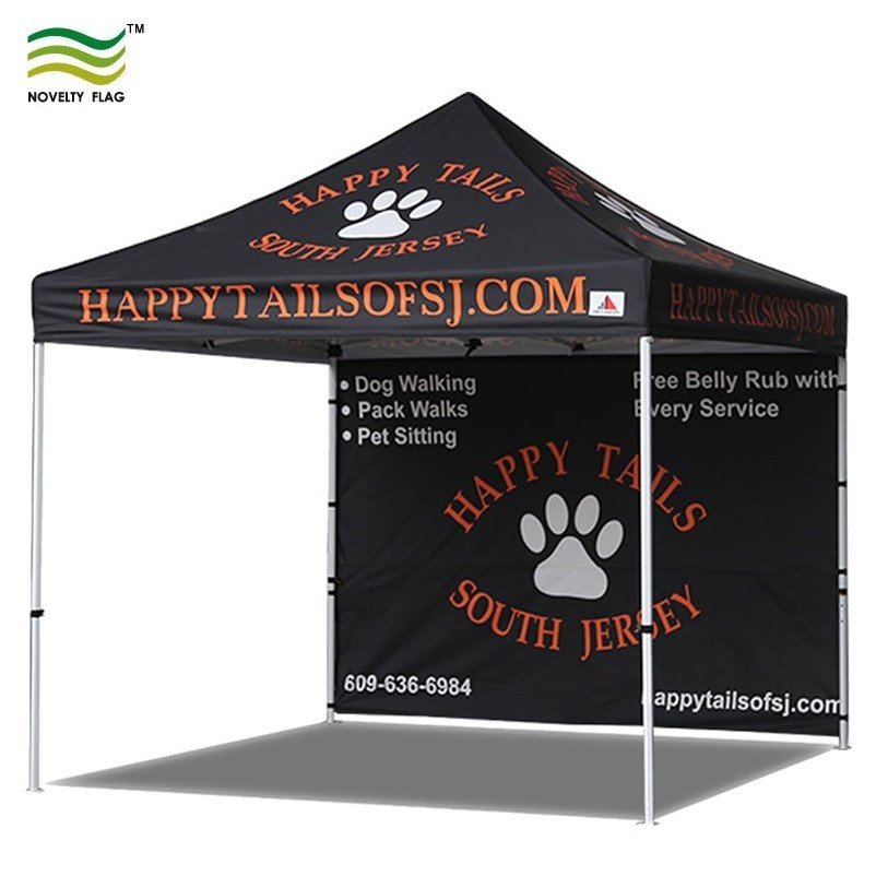 UV-protected flame-retardant commercial aluminum folding Pop up Canopy Gazebo Tent with Awning and Sidewalls 10x10ft 3x3m OEM