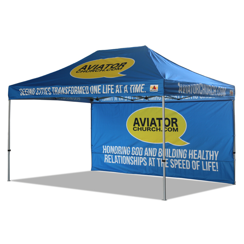 Aluminum Frame Folding Waterproof Gazebo Pop Up Canopy Tent for Printed 10x10 10x20 Outdoor Event Party Trade Show Custom Logo