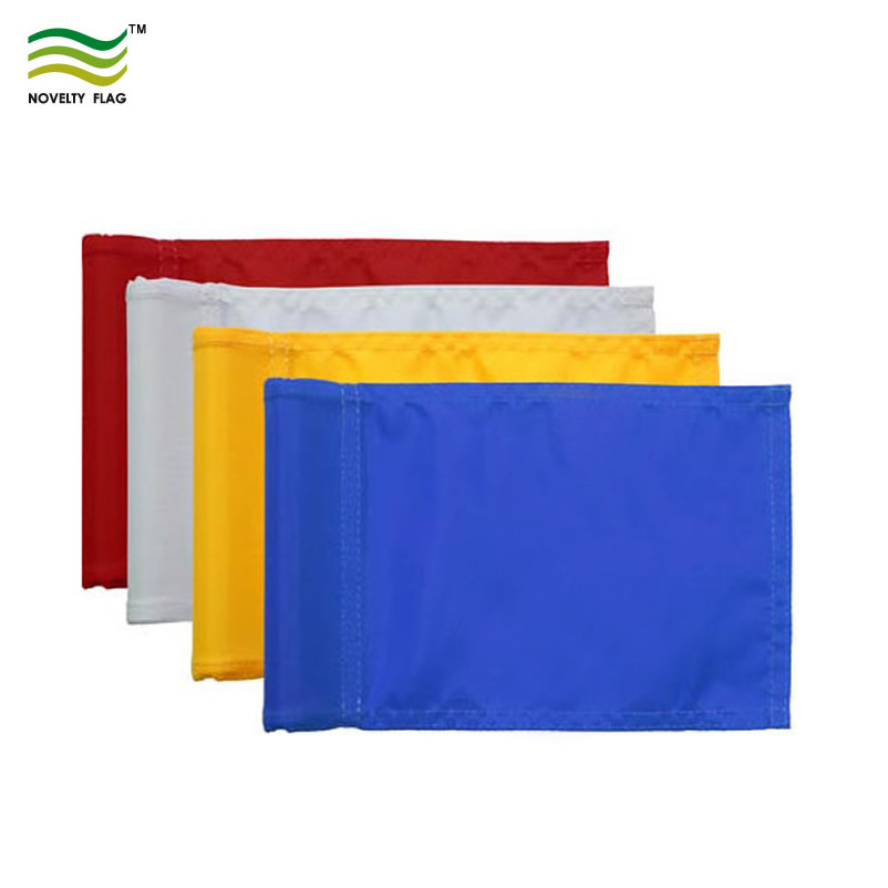 Heat Sublimation Golf Flags Nylon Golf Flags with Tube High Quality Solid Color Sale Blank 14x20