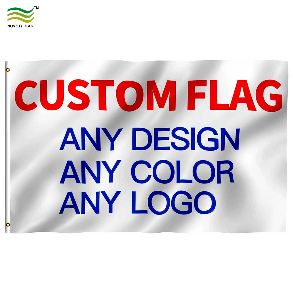 Single Or Double Sided Custom Flag 3x5 Foot Customized Flags Banners Print Your Own Logo/Design/Words Vivid Color Canvas Header