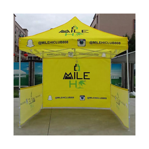 Custom Commercial 10x10 40mm Hexagon Aluminum Frame 600D Pop Up Trade Show Advertising Event Tents Canopy For Outdoor Events