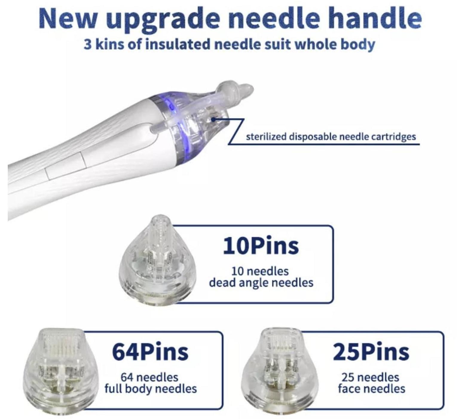 Factory directly sales 10 pin 25 pin 64 pin nano rf Newest Radio Frequency RF Microneedling RF needle tip cartridge