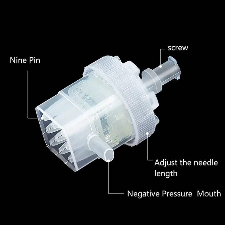 EZ 5 Pin Syringe Needle Meso Injector Gun Mesotherapy Needles Injection Mesogun 9 pin Needles Cartridge