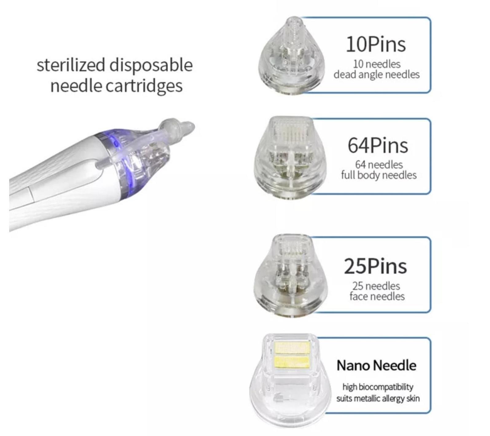 Factory directly sales 10 pin 25 pin 64 pin nano rf Newest Radio Frequency RF Microneedling RF needle tip cartridge