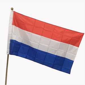 Wholesale Heavy Duty Flying Country European Netherlands Flag 3x5 ft Durable Horizontal Vertical Striped Red White Blue Flag