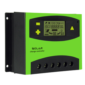 LED digital tube display 12V/24 Auto 50A 60A solar charge controller 50a solar power charge controller