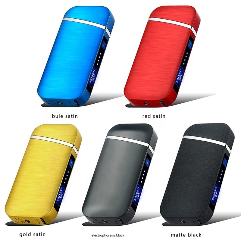 Metal Custom Logo Touch Button Arc Usb Rechargeable Plasma Cigarette Lighter Electronic