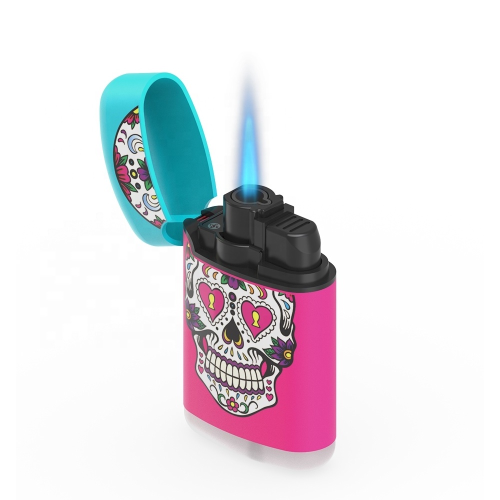 ZENGAZ ZL-3 Cool Unique Mexican Design Torch Jet Refillable Butane Gas Lighter For Smoking Cigarettes And Cigars