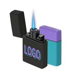 Custom Personal Print Design Butane Gas Jet Flame Lighter for Cigarette Smoking Accessory