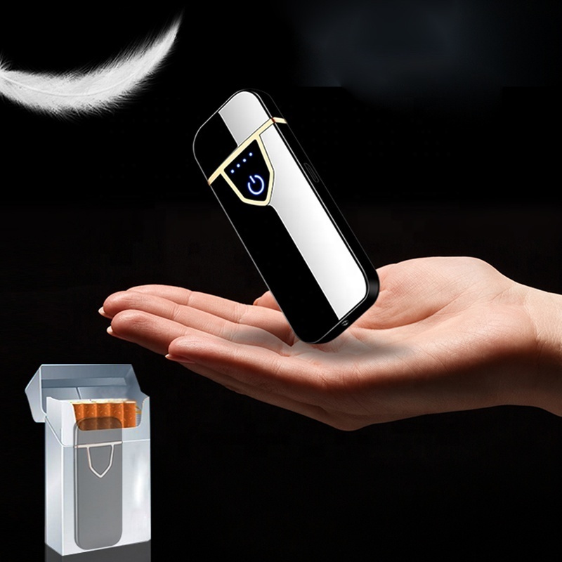 Classic Fashionable Touchscreen Cigrate Chargeable Led Screen Coil Mini Usb Lighter