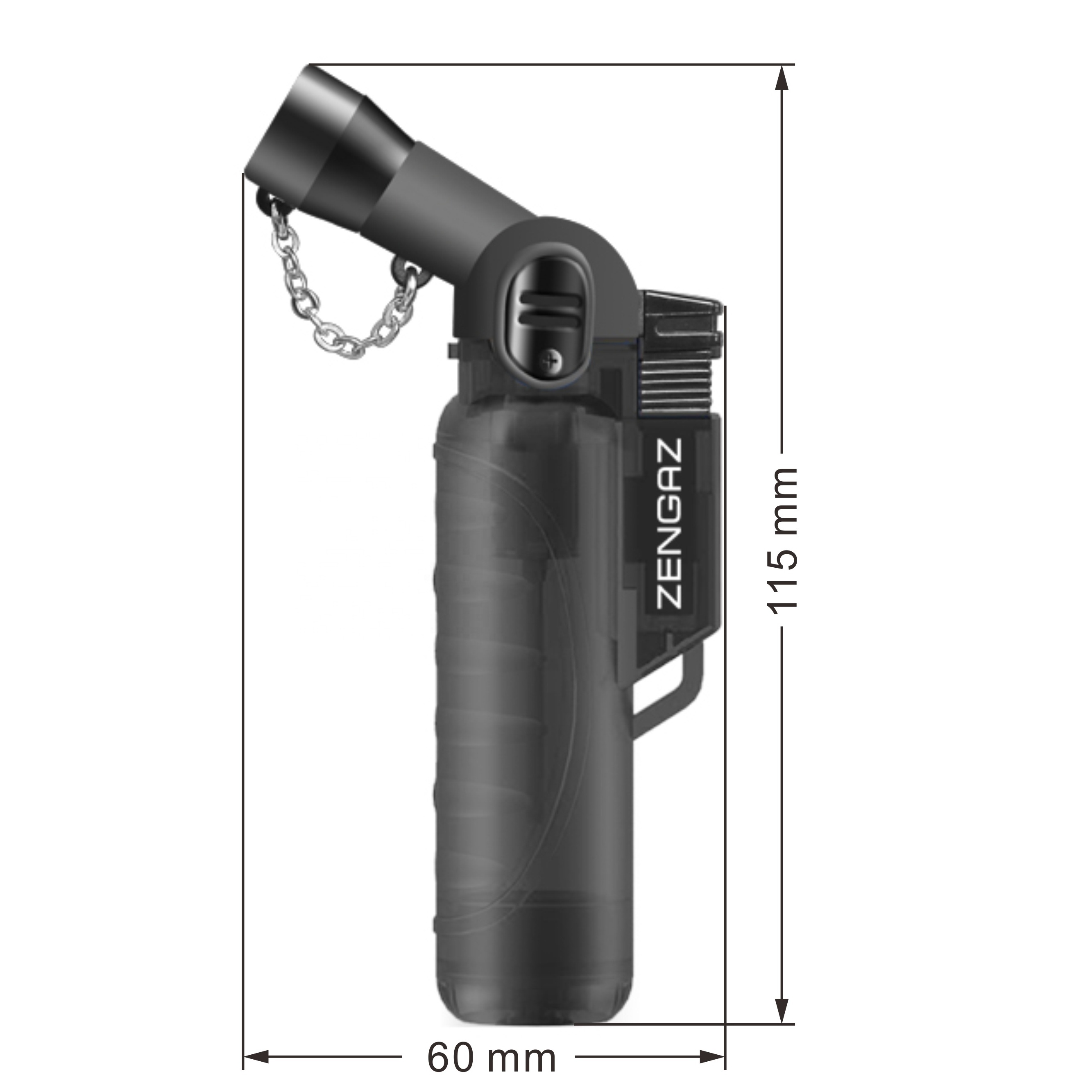 ZENGAZ ZL-60 Mini Blow Gun Torch Lighter for Cigar BBQ Hookah Shisha