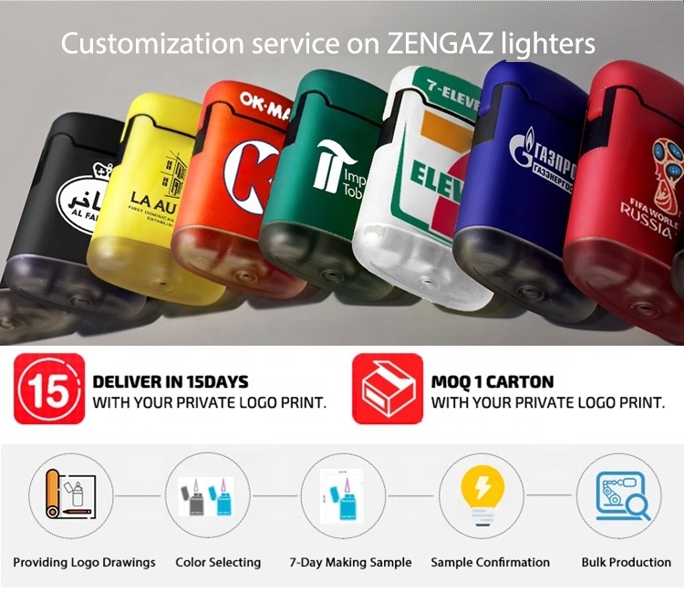 ZENGAZ ZL-12 Cool Creative Design Jet Flame Cigarette Cigar Gas Refillable Lighter