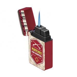 ZENGAZ ZL-8 Windproof Funny Match Box Design Blue Jet Flame Cigarette and Cigar Lighter