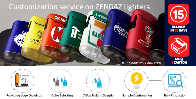 ZENGAZ ZL-12 New Arrival ISO9994 Safety Refillable Butane Gas Jet Flame Torch Lighter