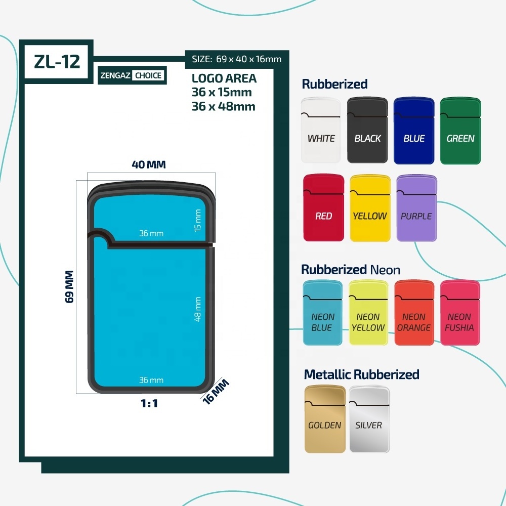 ZENGAZ ZL-12  Customized Windproof Jet Lighter For Cigarettes and Pipe Lighter Smoking Encendedor