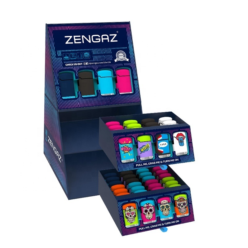 ZENGAZ ZL-3 Trending CUBE Display Box Unique Cigarette Smoking Jet Torch Lighter