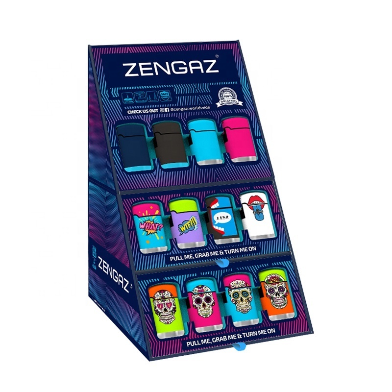 ZENGAZ ZL-3 Trending CUBE Display Box Unique Cigarette Smoking Jet Torch Lighter