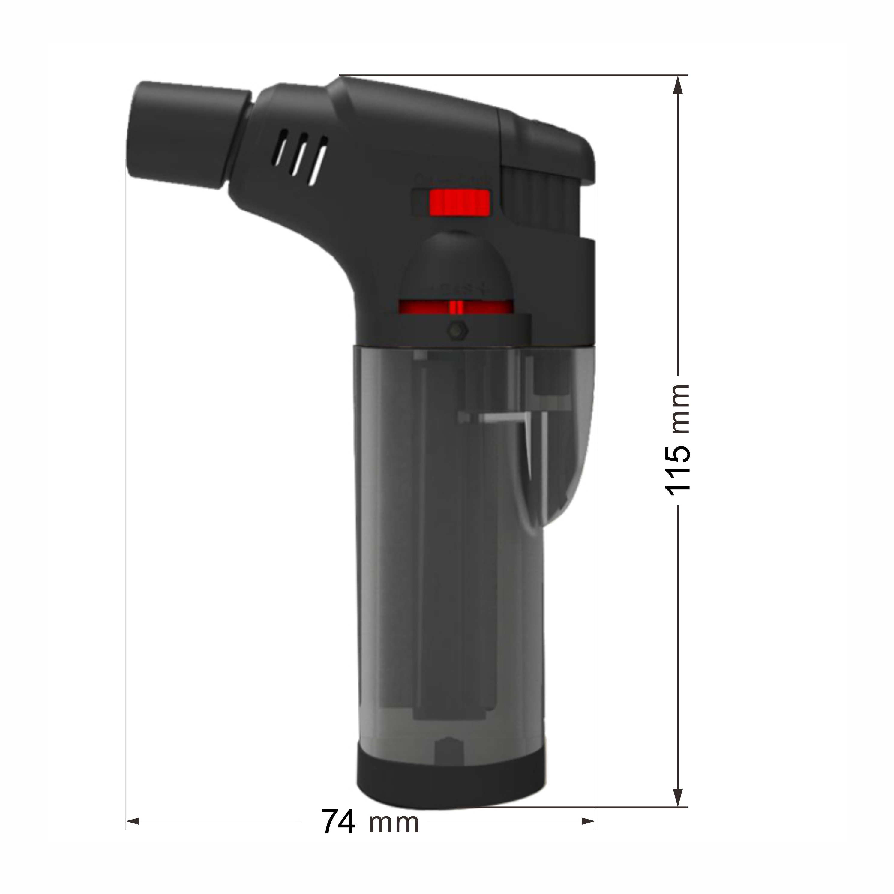 ZENGAZ ZT-77 Angle Refillable  Utility Torch Lighter for BBQ Candle Charcoal