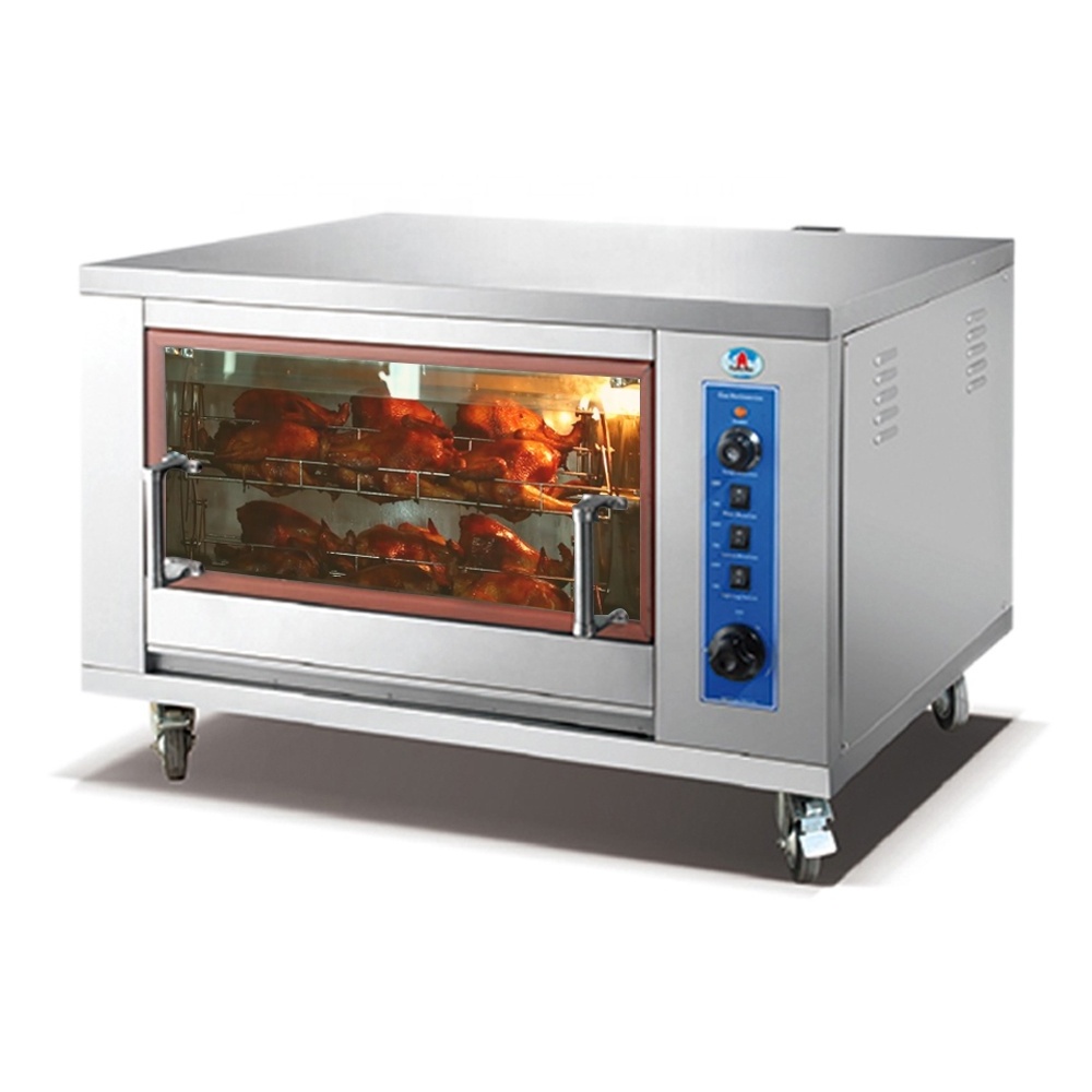 Rotary Gas Oven Stainless Steel Commercial Gas Chicken Rotisserie Chicken Grill Machine For Hotel Catering Equipment