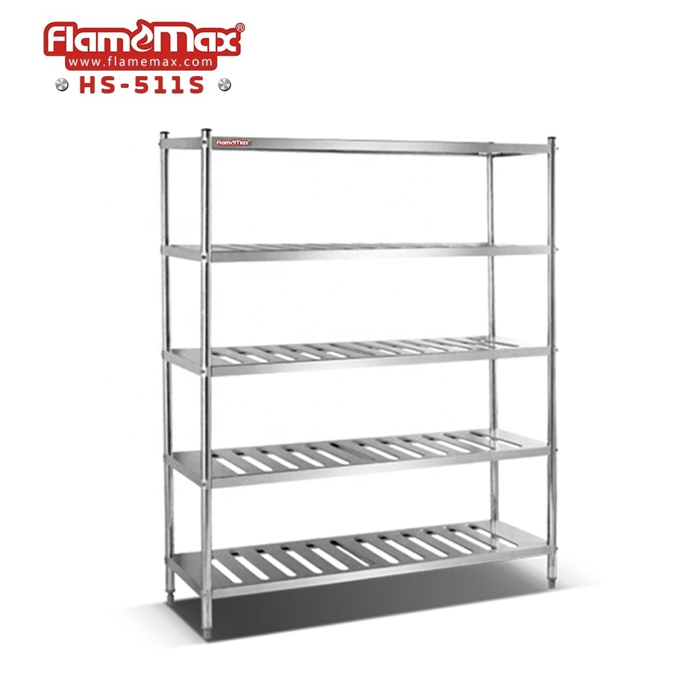 4 shelf kitchen used commercial stainless steel kitchen storage rack shelf