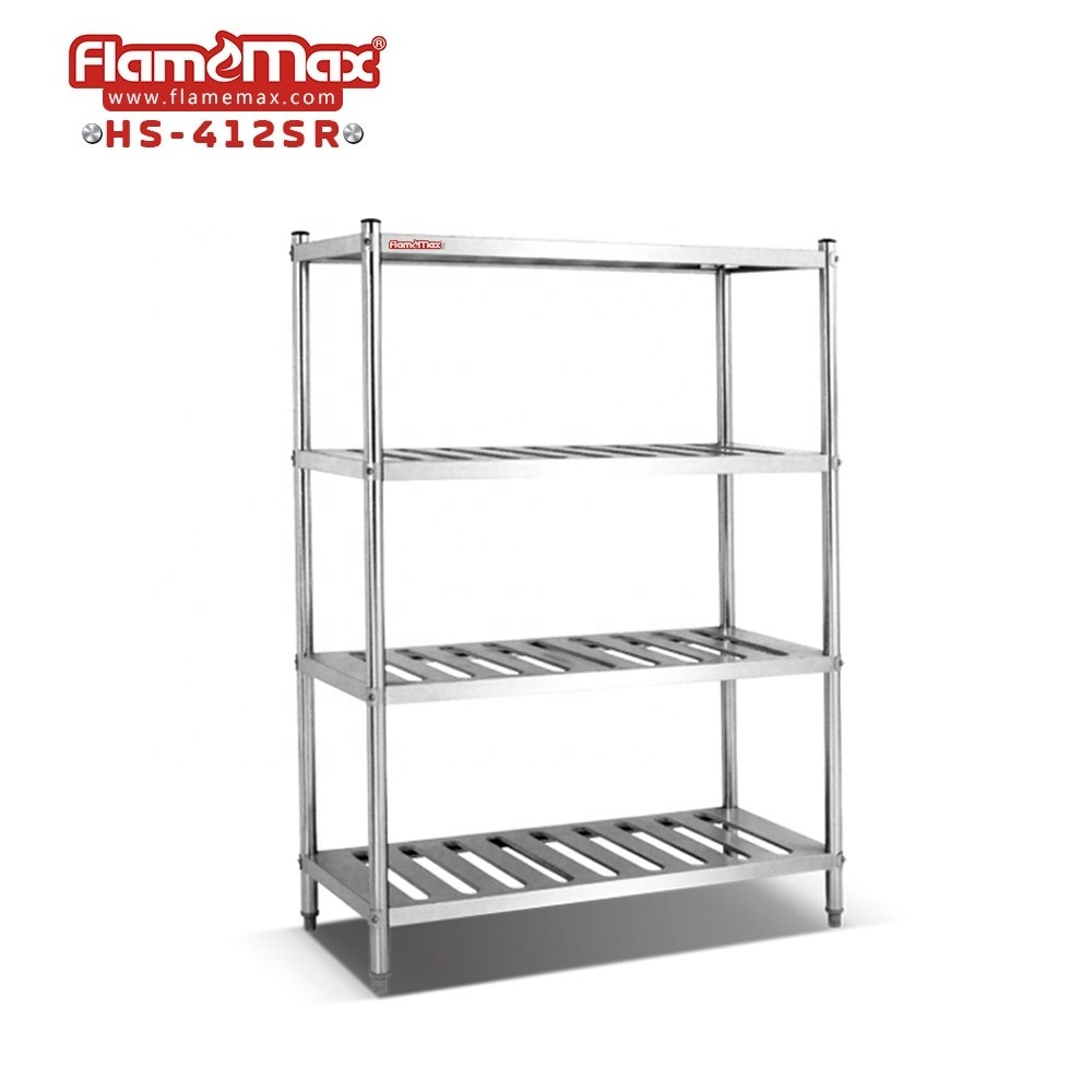 Hotel Catering Kitchen Equipment Stainless Steel Single Sink Table With Perforated Shelf