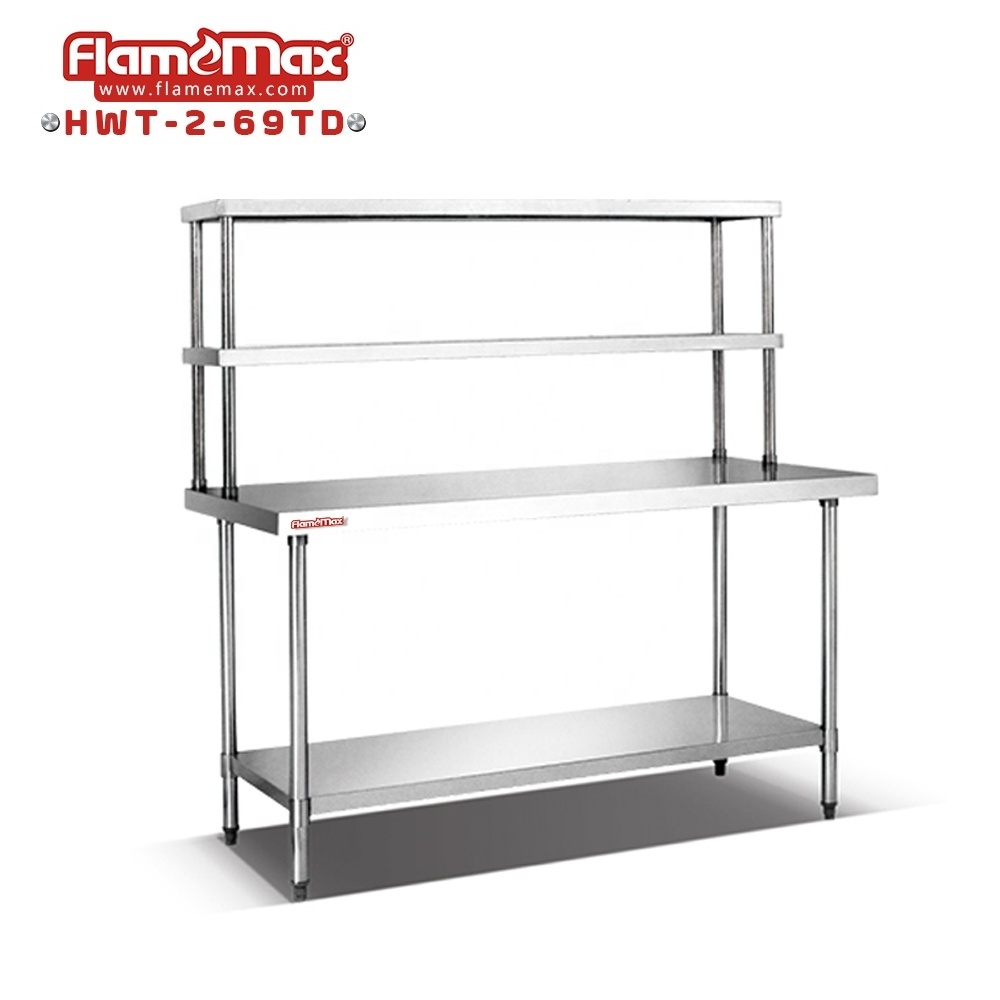 Stainless Steel Work Table Commercial Kitchen Furnitures Heavy Duty Work Bench  For Kitchen