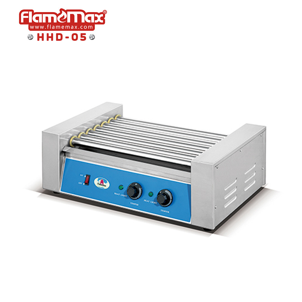 11-roller hot dog grill broiler with food warmer sansage broiler grill