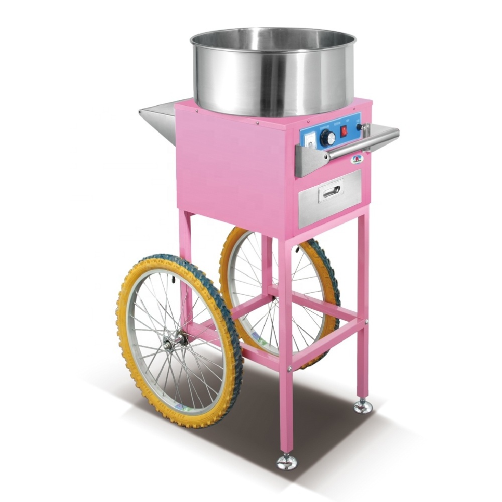 CC-11GC Gas battery operated cotton candy machine With Cart with warranty