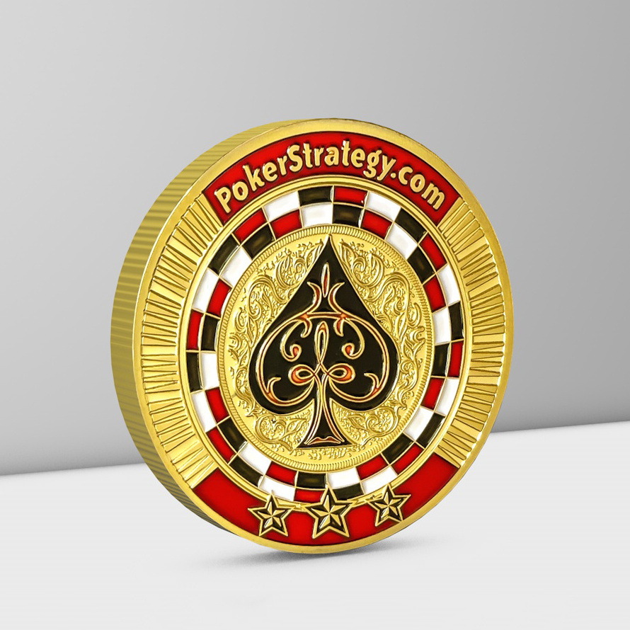 Creative design of customized high quality metal craft round poker chips