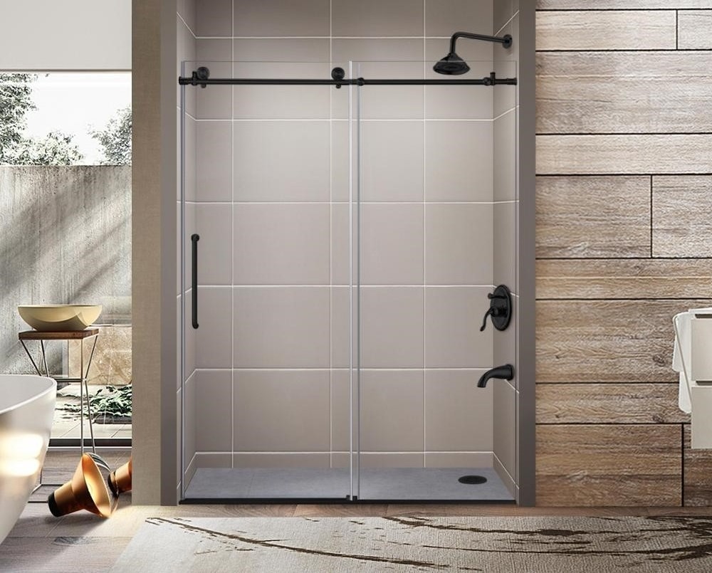 Most popular Sliding glass aluminum frame accordion barn shower doors