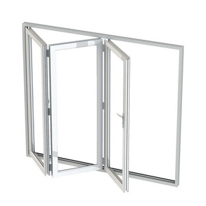 American Hot Sale  Aluminium Bi-Fold Door Glass Accordion Door Patio Folding Doors