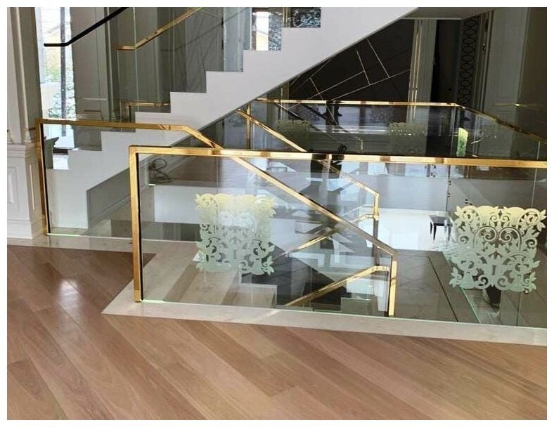 Wholesale u channel aluminium frameless glass railing for deck balcony