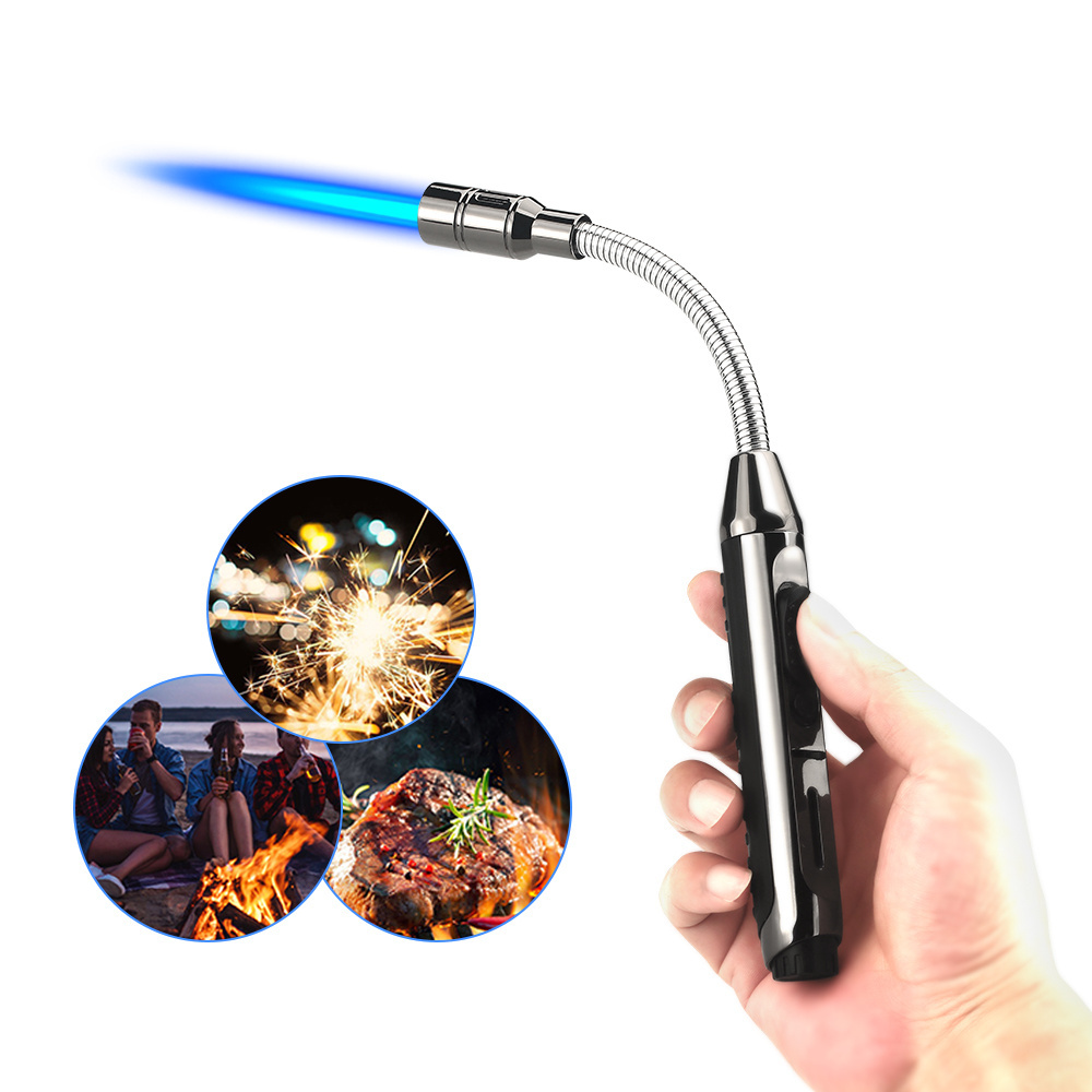 Factory Direct Wholesale Gas Lighter Windproof Cigar Torch Lighter for Kitchen Multiple Use Jet Torch Lighter