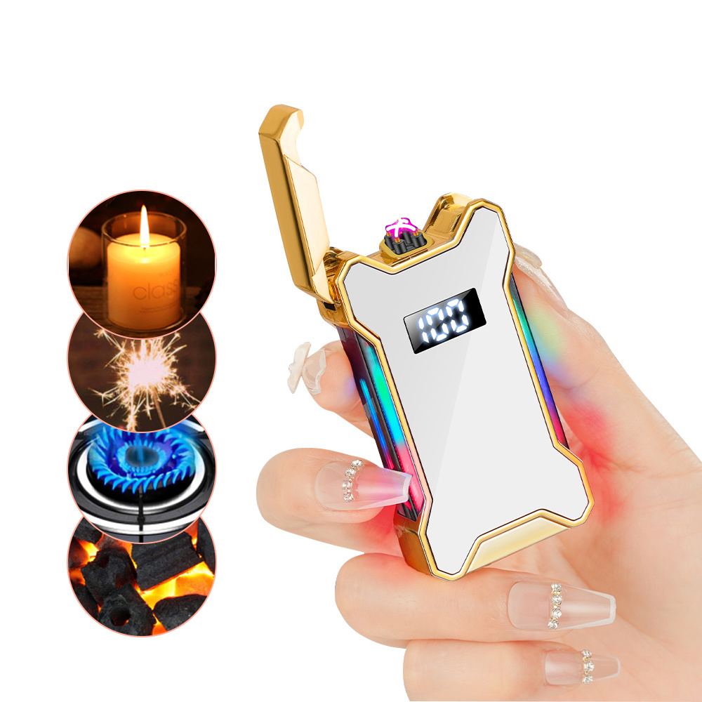 Cigarette Accessories Fashion new Usb Gold bar shape Butane gas lighters