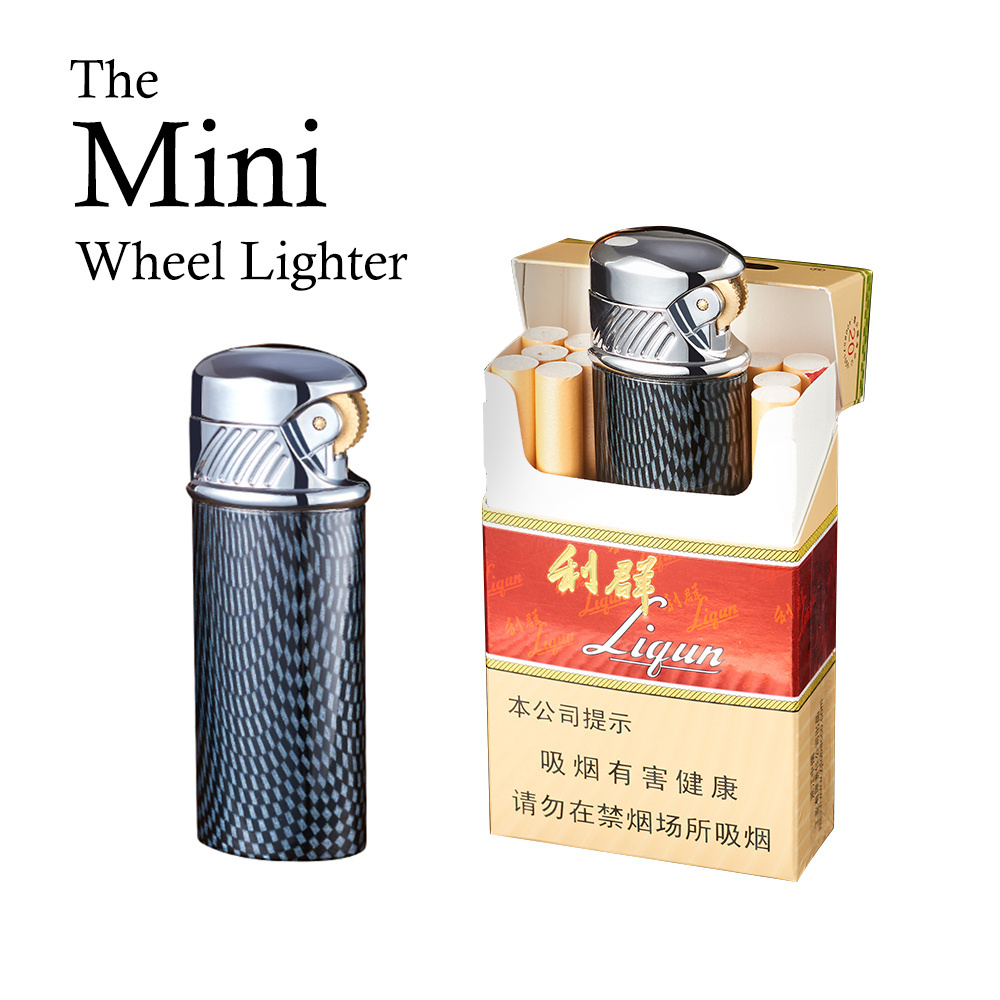 Manufacturer Red Flame Cigar windproof Torch butane lighter Mini Wheel Flint jet lighter