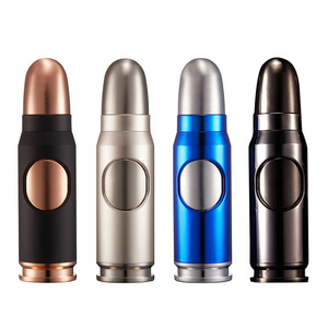 Custom logo High temperature Bullet shaped Butane gas blue flame Jet Cigar Torch Gas lighter