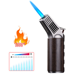 Windproof Refillable Gas Jet Flame Lighter butane torch lighters for Grill BBQ