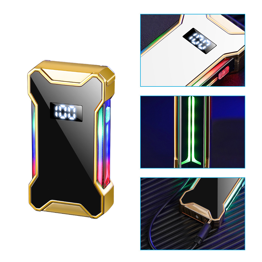 Cigarette Accessories Fashion new Usb Gold bar shape Butane gas lighters