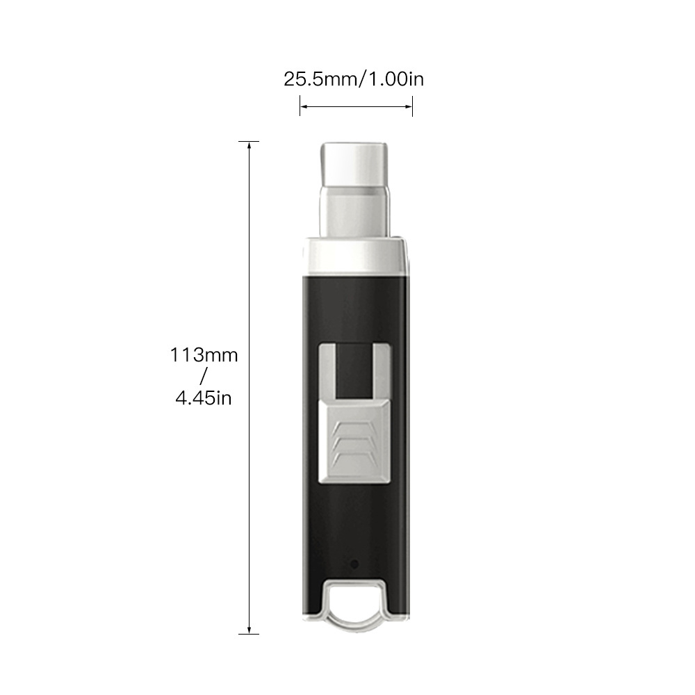 Custom Logo Windproof Double Safety Coil Mini Arc Lighter Flameless Electric Lighter Usb Rechargeable Electronic Zinc Alloy