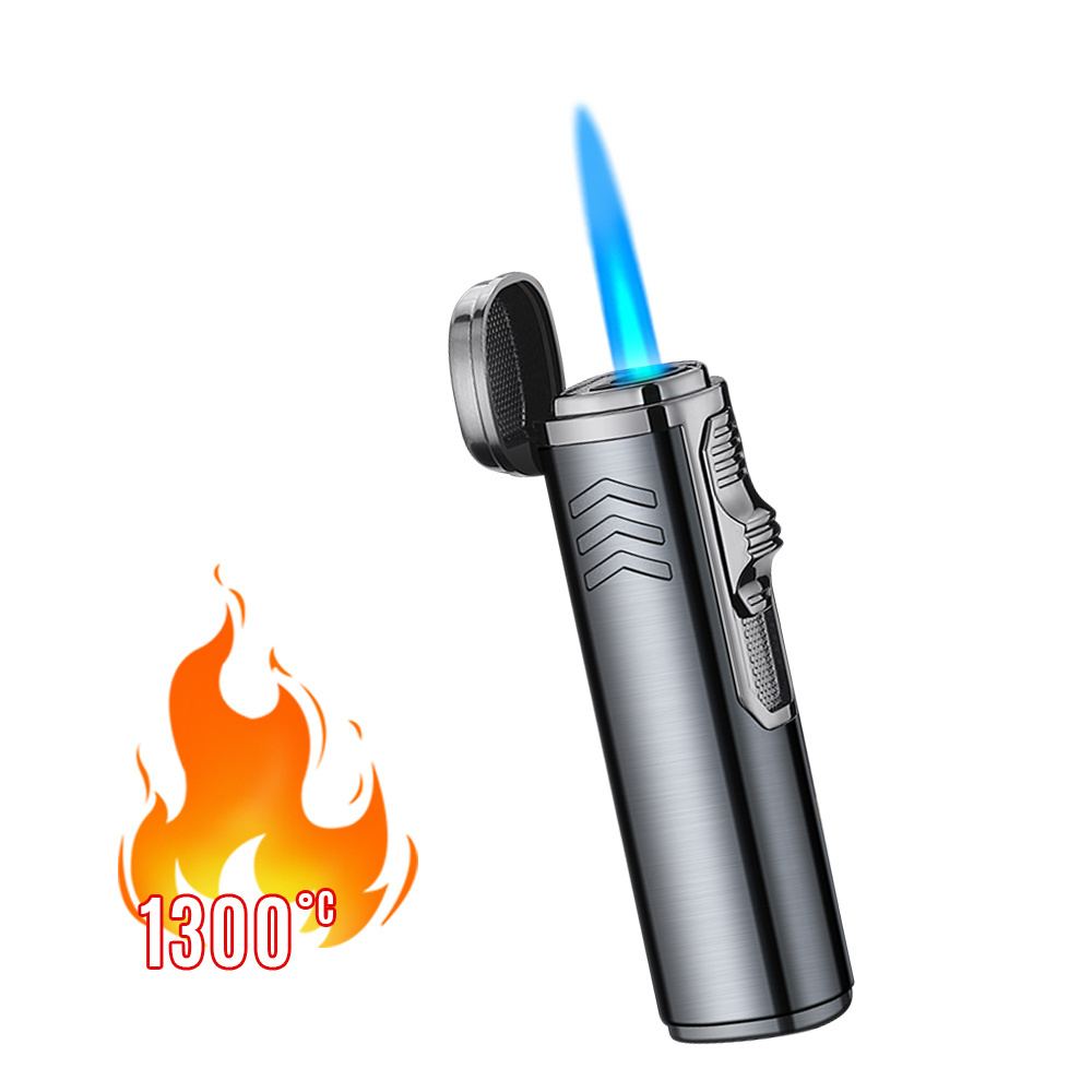 Metal Windproof Adjustable Flame and Refillable Fuel Custom cigar lighter Butane Gas Lighter Jet Single Torch Lighter