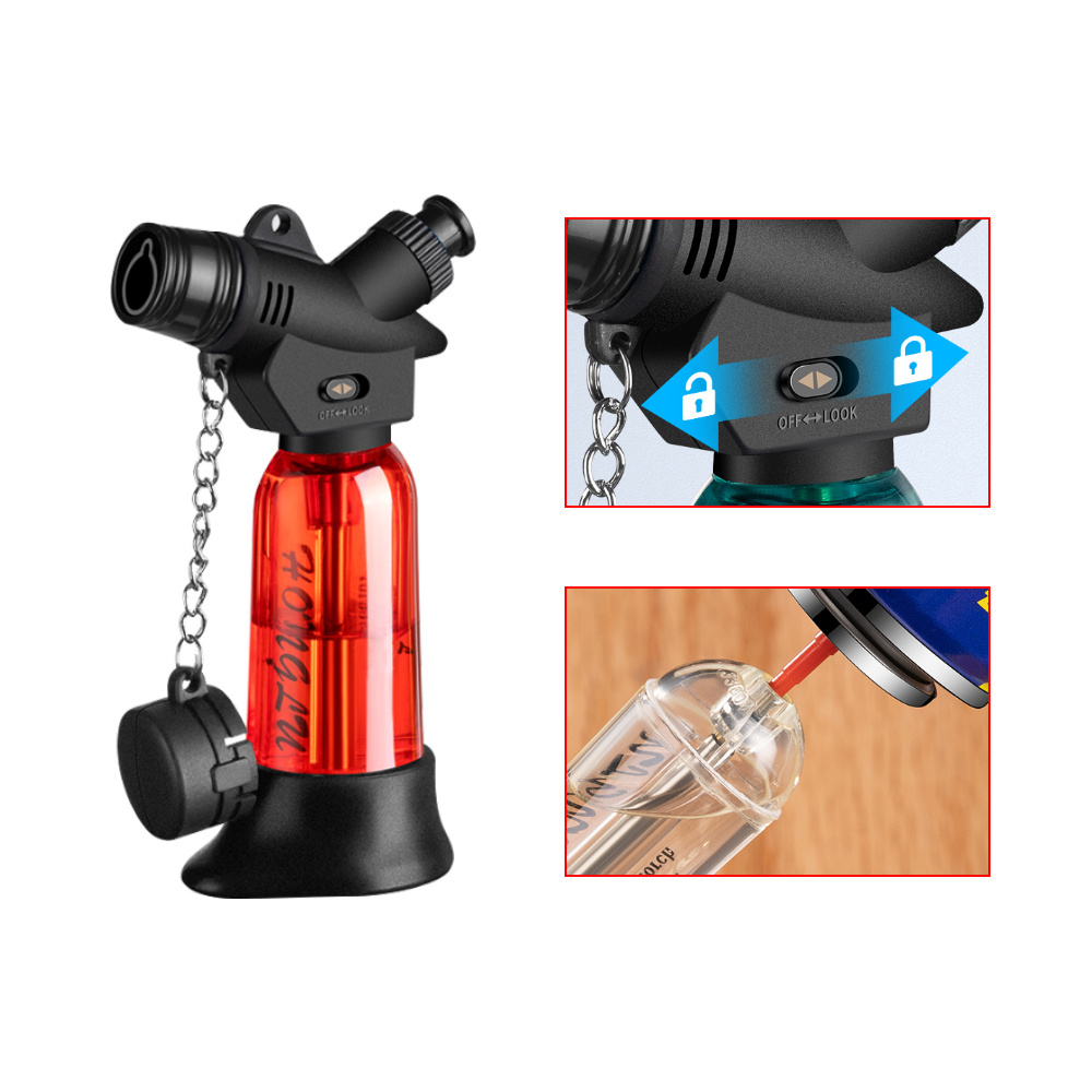 Outdoor gas lighter single jet flame Mini jet Torch lighter for kitchen