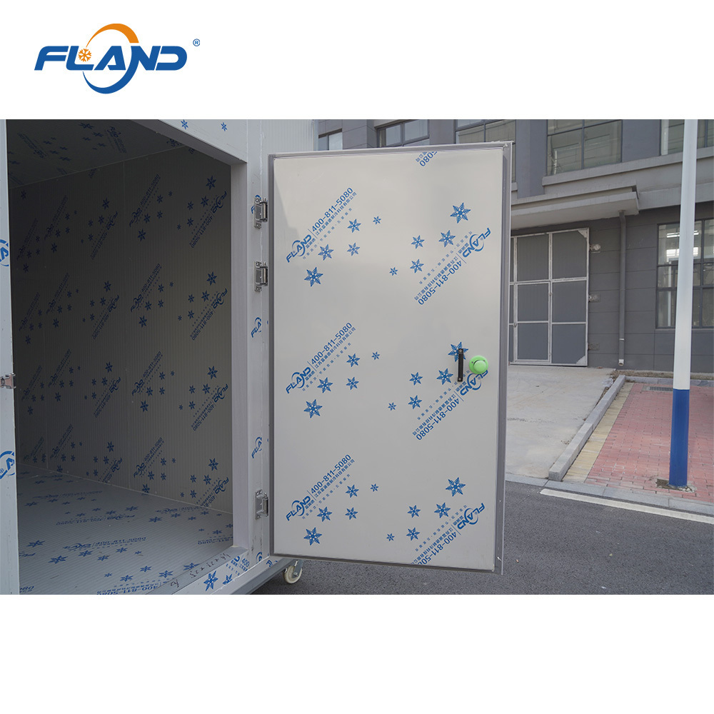 FLAND Small Chambre Froide Modular Refrigeration Unit Cold Room for Frozen Meat Storage with Cold Room Door