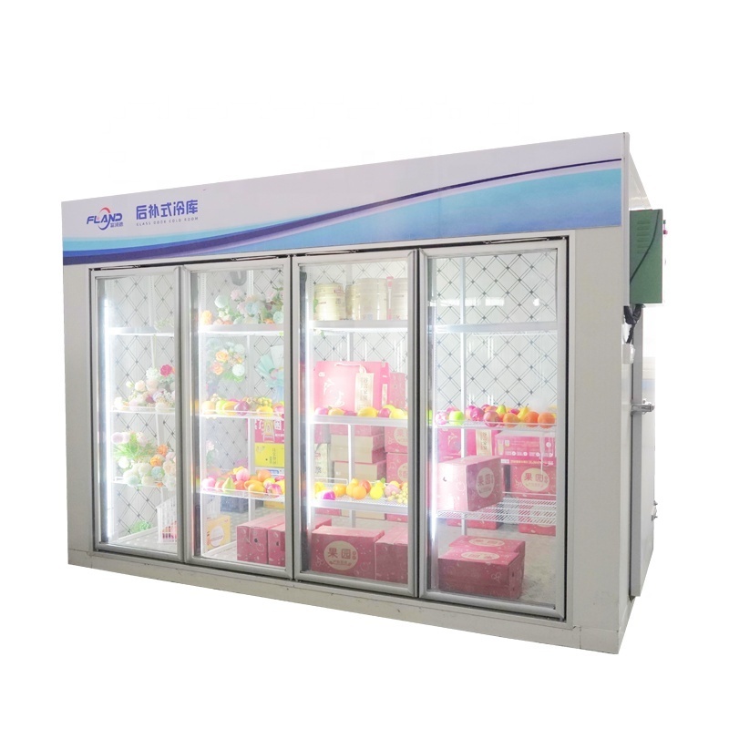 Walk in freezer glass door ancold room glass door-Frosted display cooler glass door