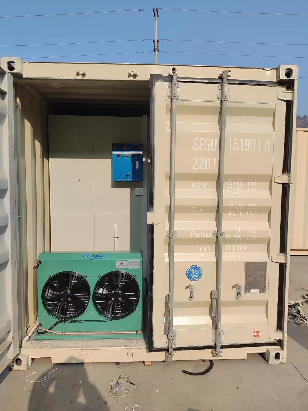 OEM Cold Room Freezer Storage Room Freezer Refrigeration Container 20Ft 40 Ft Walk In Room Condensing Unit And Evaporators