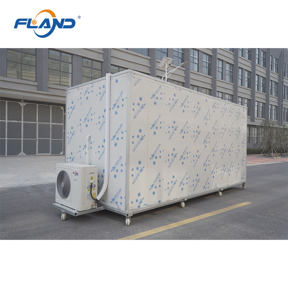 FLAND Small Chambre Froide Modular Refrigeration Unit Cold Room for Frozen Meat Storage with Cold Room Door