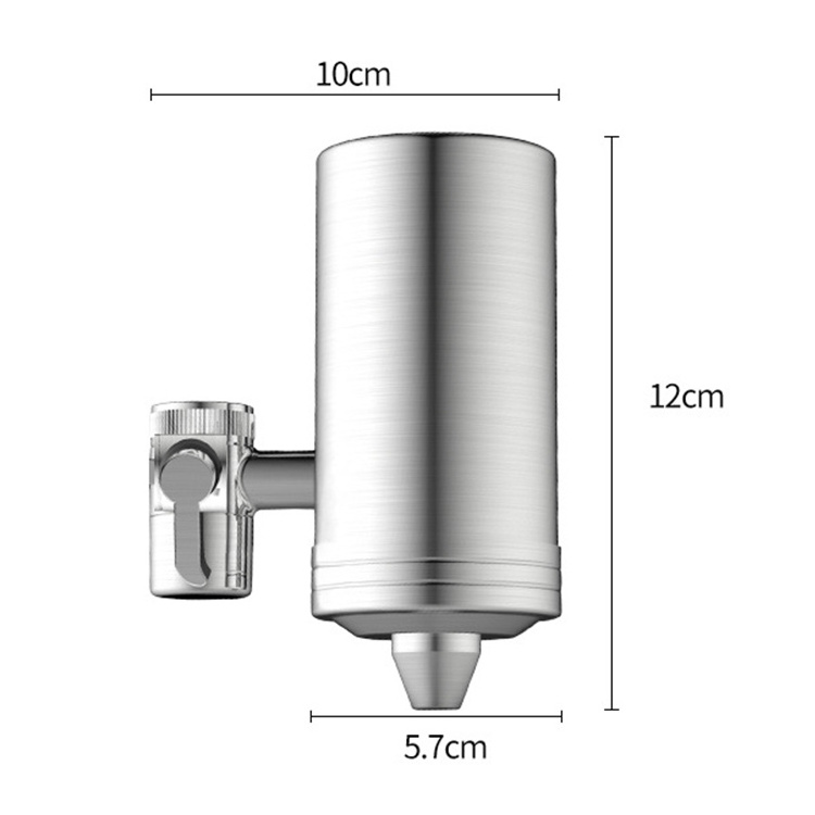 Stainless Steel Filter Water Tap with Ceramic Filter Cartridge For Faucet-Mounted Kitchen Faucet Water Purifier