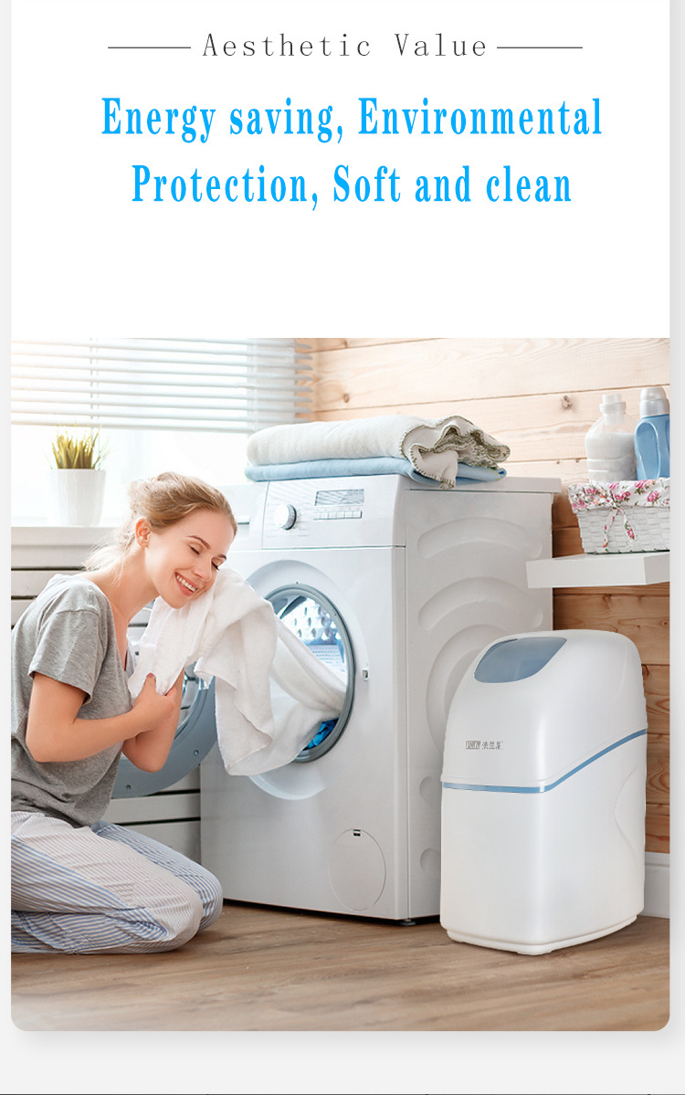 Central water purifier softener in bathroom beauty salon